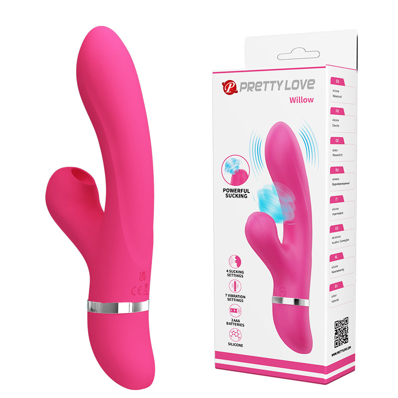 Willow Vibrador rabbit con succionador